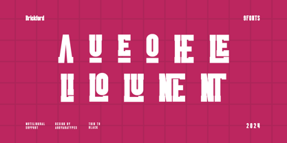 Brickford Font Poster 10