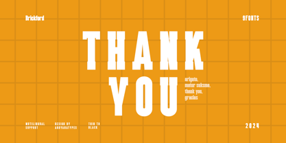 Brickford Font Poster 12