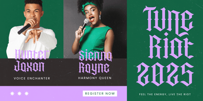 Recoil Backlash Font Poster 13