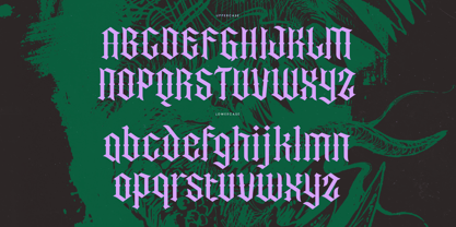 Recoil Backlash Font Poster 14