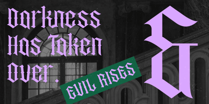 Recoil Backlash Font Poster 10