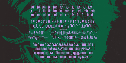 Recoil Backlash Font Poster 15