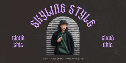 Recoil Backlash Font Poster 3