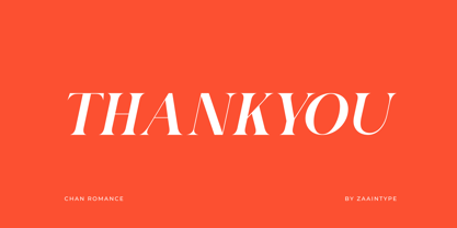 Chan Romance Font Poster 11