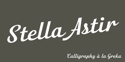 Stella Astir Font Poster 2
