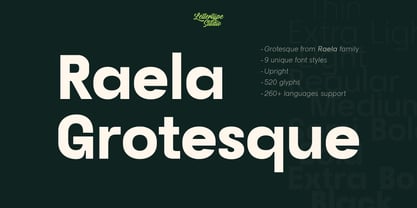 Raela Grotesque Font Poster 1