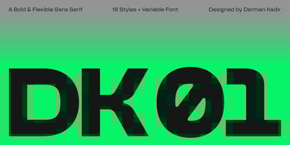 DK 01 Font Poster 1