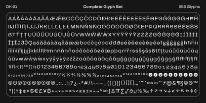 DK 01 Font Poster 14