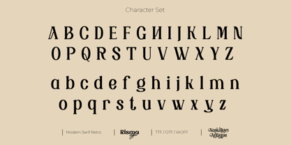 Nostalge Antique Font Poster 4