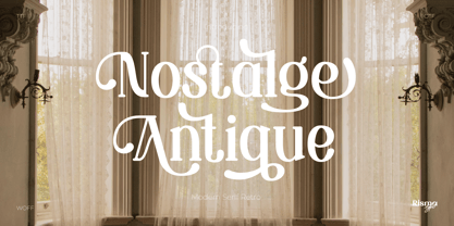 Nostalge Antique Font Poster 1