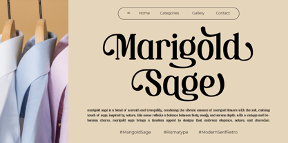 Nostalge Antique Font Poster 2