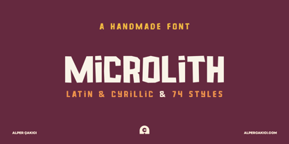 Microlith Font Poster 11