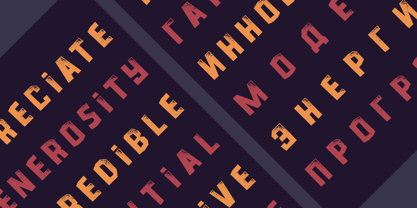 Microlith Font Poster 4