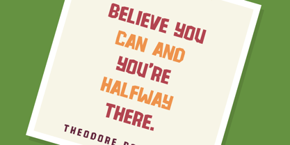 Microlith Font Poster 10