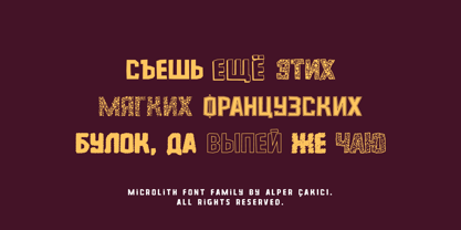 Microlith Font Poster 6