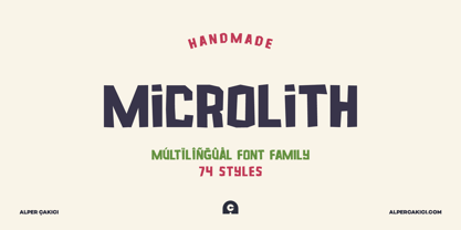 Microlith Font Poster 1