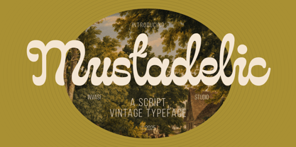 Mustadelic Font Poster 1