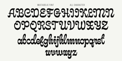 Mustadelic Font Poster 11