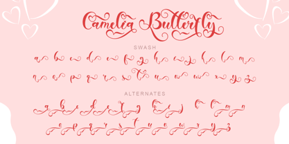 Camelia Butterfly Font Poster 6