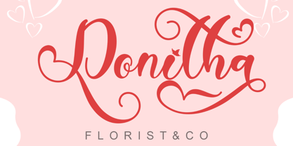 Camelia Butterfly Font Poster 4