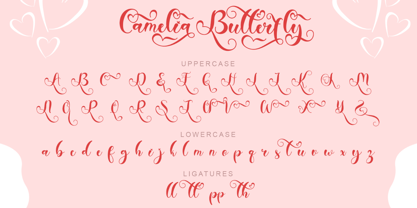 Camelia Butterfly Font Poster 5