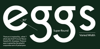 Thatura Font Poster 4