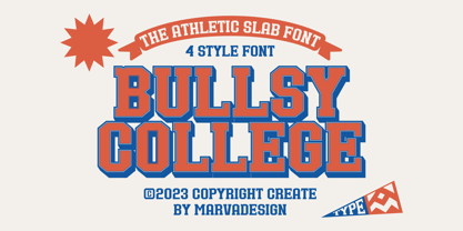 Bullsy College Font Poster 1