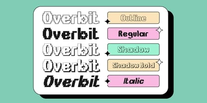 Overbit Font Poster 2