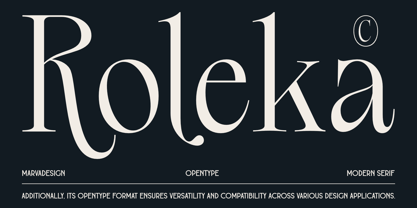 Roleka Font Poster 1