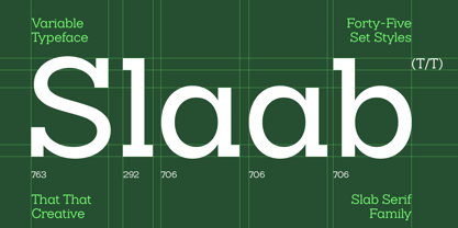 Slaab Font Poster 1
