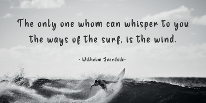 Konda Surfing Font Poster 2