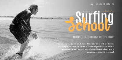 Konda Surfing Font Poster 5