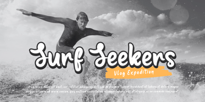 Konda Surfing Font Poster 4