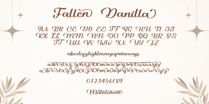 Fallen Danilla Font Poster 8