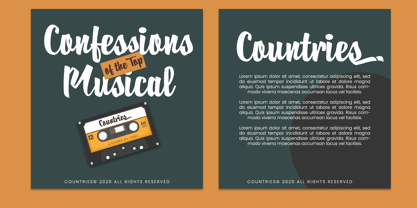 Countries Font Poster 9