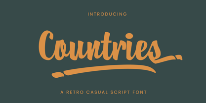 Countries Font Poster 1