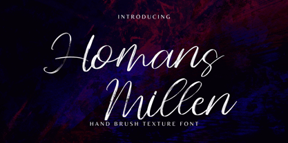Homans Millen Font Poster 1