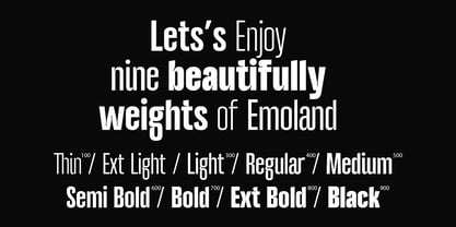 Emoland Font Poster 8