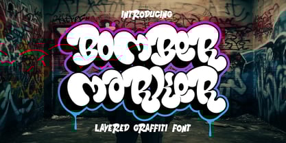 Bomber Marker Font Poster 1