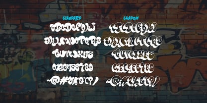 Bomber Marker Font Poster 2