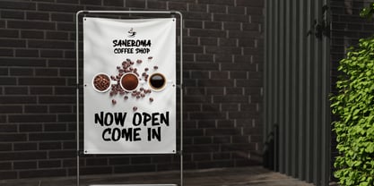 Sucker Brush Font Poster 8