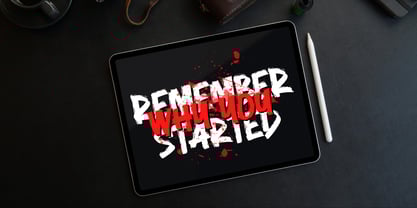 Sucker Brush Font Poster 5