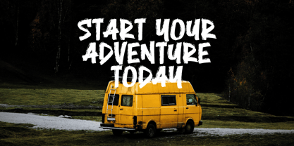 Sucker Brush Font Poster 13