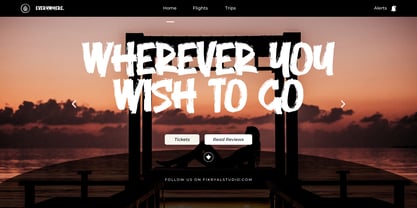 Sucker Brush Font Poster 6