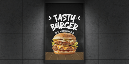 Sucker Brush Font Poster 11