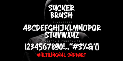 Sucker Brush Font Poster 15