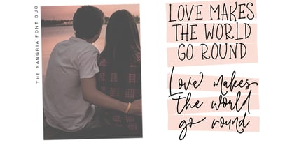 THE Sangria Duo Font Poster 4
