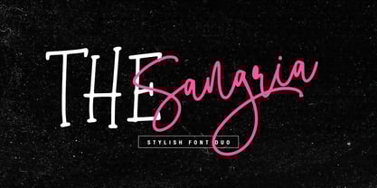 THE Sangria Duo Font Poster 1