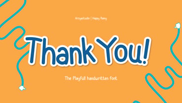 Happy Rainy Font Poster 7