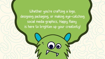 Happy Rainy Font Poster 2
